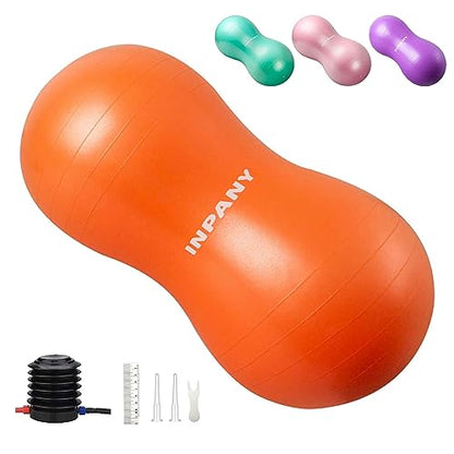 INPANY Peanut Exercise Ball for Labor, Physical Therapy & Fitness - color: Orange