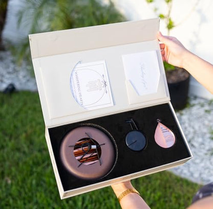 28” Wind Chime with Gift Box – Whispering Hearts Collection – Rose Gold