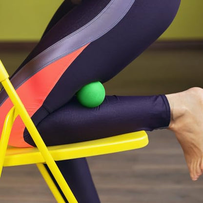 2-Pack Firm Lacrosse Massage Balls (Green&Blue) - color: Green&blue