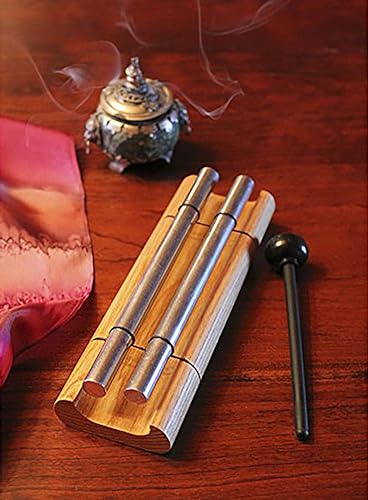 Woodstock Wind Chimes Zenergy Duo Hand Bell Chime, 2 Tone, Bell Percussion Instrument for Meditation, Yoga, Classrooms, Offices, Great for Awareness, Relaxation 7.5" (ZENERGY2) - size: 7.5"