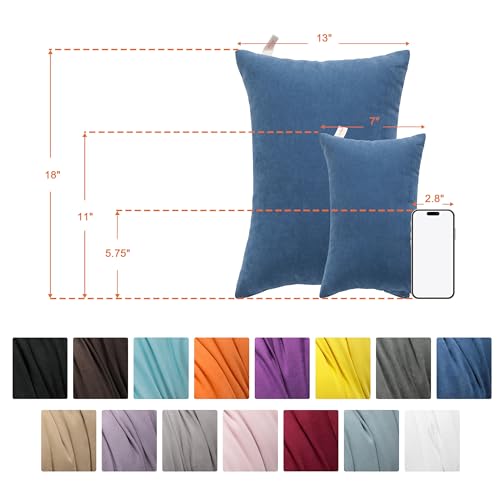 NTBAY Tiny Pillows, Set of 2, 7"x11", Red - color: Red, size: 11"x7"