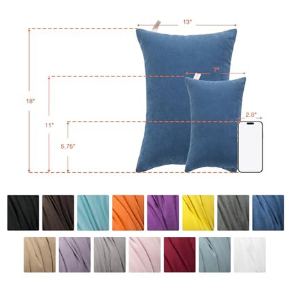 NTBAY Tiny Pillows, Set of 2, 7"x11", Red - color: Red, size: 11"x7"