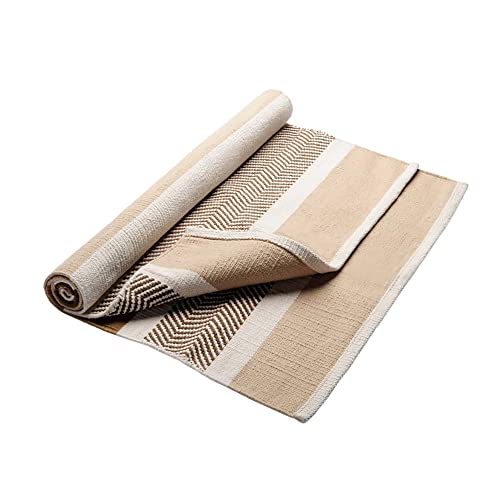 Hugger Mugger Cotton Yoga Rug - Absorbent, Grippy Tight Weave, Ashtanga and Hot Yoga Rug, Helps with Slippery Hands and Feet - color: Moab
