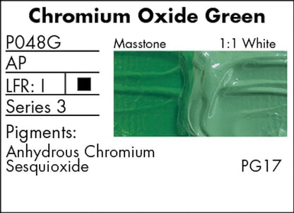 Grumbacher Pre-Tested Oil Paint, 37ml/1.25 Ounce, Chrome Oxide Green (Opaque) (P048G) - color: Chrome Oxide Green (Opaque)