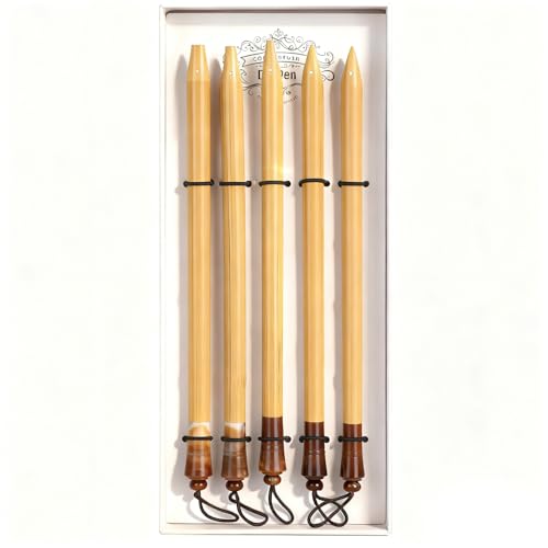 5PCS Bamboo Pens, Comic & Arabic Calligraphy Dip Pens (Bamboo Tip Set) - size: Bamboo Tip Set