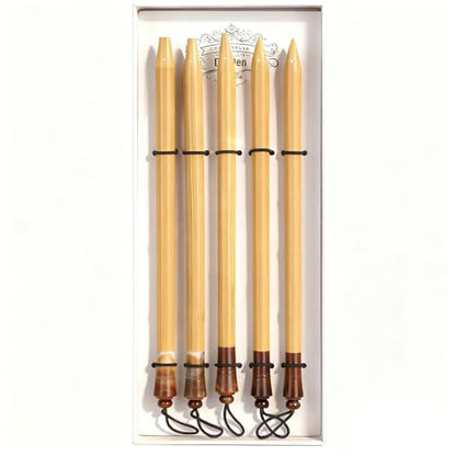 5PCS Bamboo Pens, Comic & Arabic Calligraphy Dip Pens (Bamboo Tip Set) - size: Bamboo Tip Set