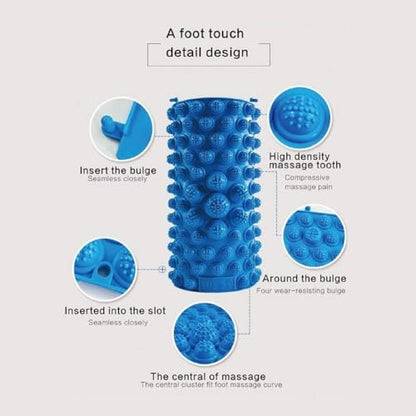 Foot Massage Mat Massage Pad Bathroom Mat Yoga Mat Outdoor Game 4PCS (Blue) - color: Blue-4pcs