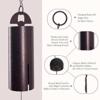 ASTARIN Wind Chimes for Outside Deep Tone Heroic Windbell Deep - size: Bronze, style: Modern