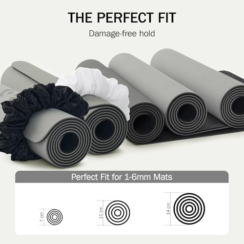 Slim Panda Yoga Mat Scrunchie,Holds Your Mat in Style,Stretchable Velvet Fabric Fit All Standard Yoga Mats (mat not included) - color: Blue