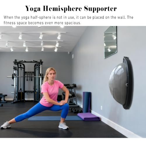 Exercise Ball Holder Wall Mount,Yoga Balance Trainer Storage Rack