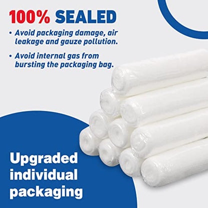AZEN 20 Pack Gauze Rolls Bandages, 4 in x 4.1 Yards, Premium Medical Supplies & First Aid Supplies, Bandage Wrap Vet Wrap, Mummy Wraps - color: 20p, size: 4IN