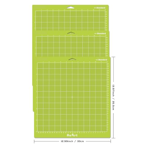 ReArt Standard grip Cutting Mat 12x12 inch 3 Pack - color: Standard Grip 3P -2