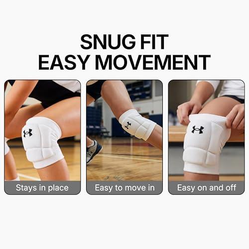Under Armour Volleyball Knee Pads, Set of 2 - color: White, size: Medium