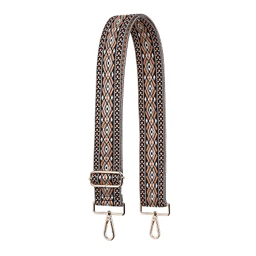 S-Jacorry Purse Strap Replacement Crossbody Wide Shoulder Strap Adjustable Canvas Straps Handbag Strap Replacement Belts - color: Gold Buckel-928