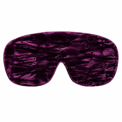 Handmade Opulence Yoga Eye Pillow - Weighted Flaxseed Fill, Lavender Aromatherapy, Satin & Velvet, Adjustable Strap - Ideal for Meditation & Restful Sleep - Grape - TEMFL-GP - color: GRAPE