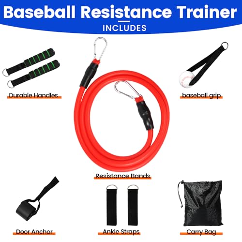 Davllin Baseball Resistance Trainer,Training Aid for Baseball Softball Pitchers,Interchangeable Grips to Build Arm Strength,Arm Bands for Baseball Players,Baseball Throwing Trainer,Great to Warm-Up - style: 12-in-1 Classic