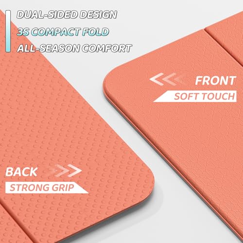 ILILI Foldable Yoga Mat 71 * 24 * 0.3 Inch - color: Orange