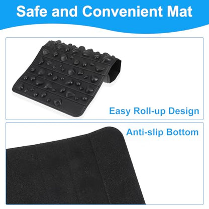 Foot Massage Mat Reflexology Walk Stone Road for Acupressure, 19.6X 12.2 inch Foot Massage Acupoint Mat, Pressure Point Pad for Relieve Foot Pain, Fasciitis