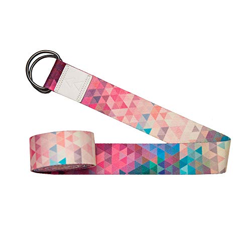 yogadesignlab | The Yoga Strap | Luxurious, Extra Long, Super Soft, Eco Printed | Studio Quality, Adjustable | Safely Stretch Further and Hold Longer | 8 ft Long - color: Tribeca Sand, size: 8ft