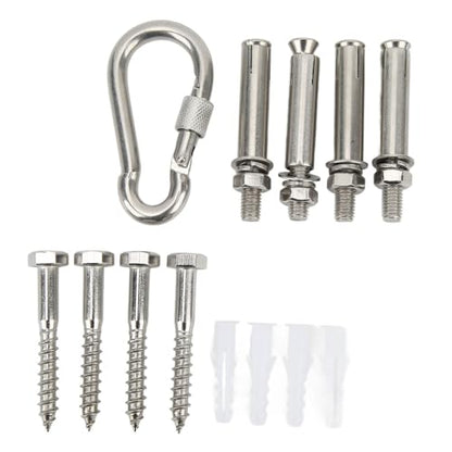 Heavy Duty Swing Hangers Kit with Screws – Stainless Steel Ceiling Mount for Hammock, Yoga Swing, Boxing Bag, Leak-Proof Design with Concrete Anchors