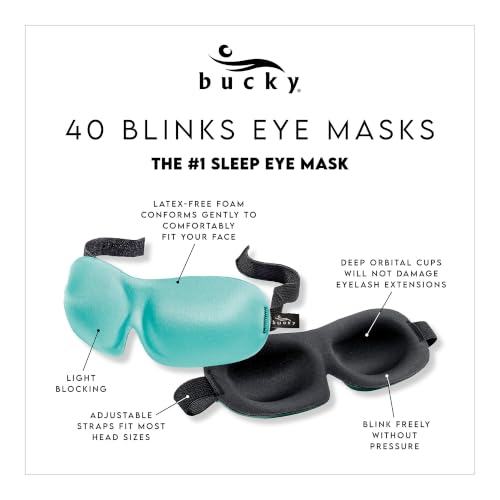 Bucky 40 Blinks No Pressure Eye Mask for Travel & Sleep - color: Orchid