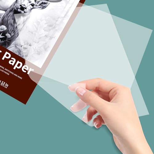 Crehatos 9" x 12" Tracing Paper, Translucent Tracing Pad, 75 Sheets | 38lb/60gsm Vellum Art Paper for Drawing, Sketching, Overlays - size: 9" x 12" (75 Sheet)