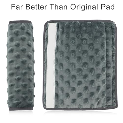 1Pc Arm Sling Padding for Neck Arm Sling Strap Cushion Neck Pad Cushions Shoulder Brace Carry Strap Pads Elbow Wrist Injury Support Strap Padded Women Men Minky Dot Dark Gray - color: Minky Dot Dark Gray-1pc