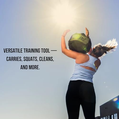 REP Fitness Stone Sandbag Trainer | Strongman Workout Equipment | Heavy Duty Strength Gear | Round Weighted Bag | Home Gym Accessories | Functional Fitness Tool | Unfilled Weight Sack - size: 75 lb | 35kg