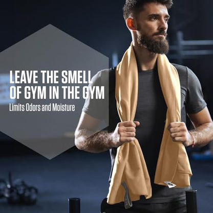 VENTURE 4TH Quick Dry Microfiber Towel for Camping & Gym - Beige XL - color: Beige, size: 72.00" x 31.50"