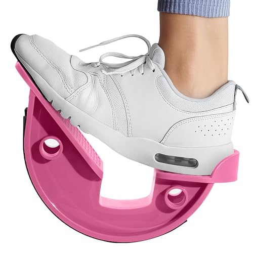 Yes4All Foot Rocker, Effective Calf Stretching and Foot Massager Stretcher for Plantar Fasciitis Relief, Improved Flexibility, Ergonomic Design for Home Exercise - color: E. Pink