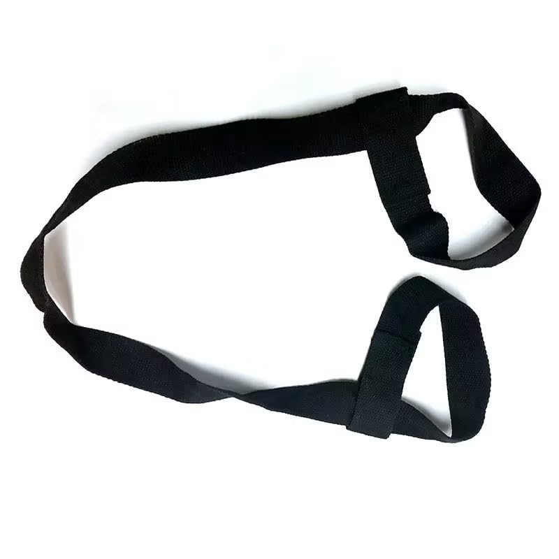 블랙 요가 매트 하네스 스트랩 슬링, 요가 휴대용 (스트랩만 포함, 매트 아님), 블랙., 1