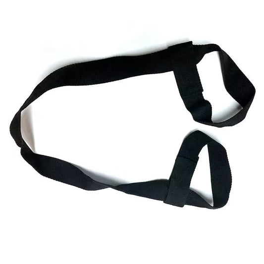 블랙 요가 매트 하네스 스트랩 슬링, 요가 휴대용 (스트랩만 포함, 매트 아님), 블랙., 1