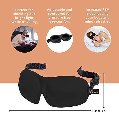 Bucky 40 Blinks No Pressure Eye Mask for Travel & Sleep - color: Hot Pink