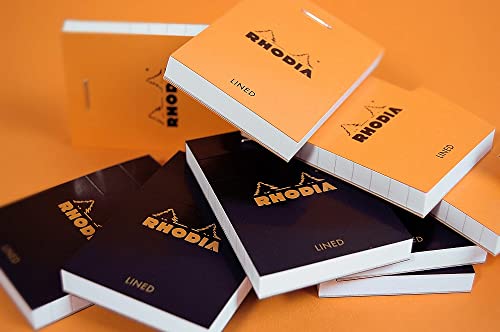 Rhodia Classic French Paper Pads Graph 6 in. x 8 1/4 in. Black (162009C)