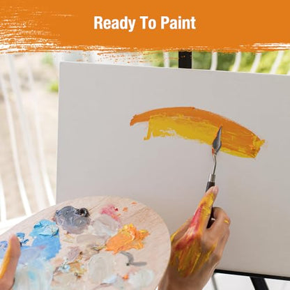 Canvas Boards for Painting 40 Pack, 8 inch x 10 inch Super Value Pack, Artist Canvas Panels for Oil & Acrylic Painting - size: 8"x10"