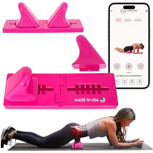 Thrival Wave, Adjustable Psoas Muscle Release Tool, Pink - color: Pink, size: Thrival Wave
