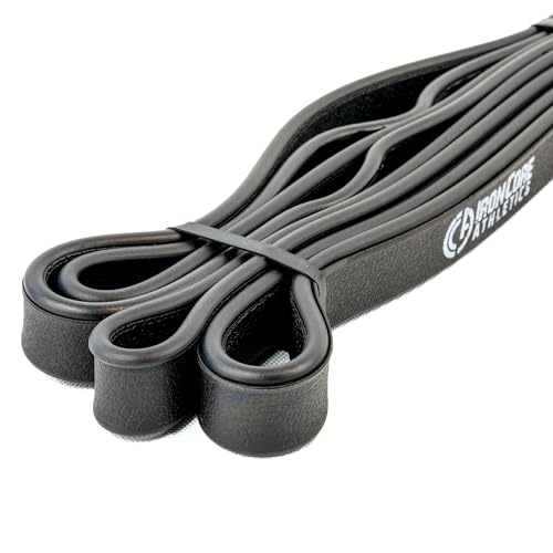 Premium Exercise Bands - Ultra Durable, Non-Slip, Comfort-Edge Resistance - Tested Over 30K Pulls - Three - color: Black 30-50lb - 5 Pack