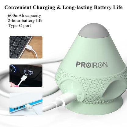 PROIRON Mountable Massage Ball with Suction Cup Pinpoint Deep Tissue Muscle Knot & Sore Relief, Vibration & Heating Trigger Point Massage Tool for Back Neck, Self-Massage Tool - color: Green