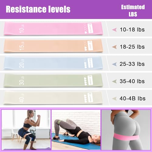 Silipull Pilates Ring Set for Women Exercise Equipment with 9 Inch Yoga Ball, Figure 8 Resistance Band, Sliding Disks, Yoga Bands Accessories Pilates Ring and Ball Set for Beginners Home Workouts