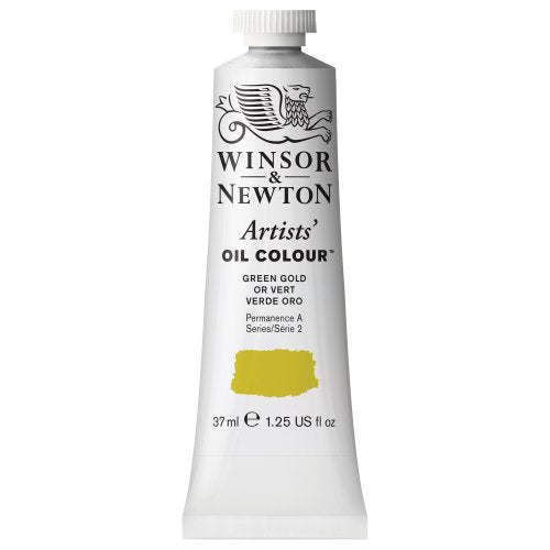 Winsor & Newton Artists' Oil Color, 37ml (1.25 oz) Tube, Green Gold - color: Green Gold, style: 1.25-oz Tube