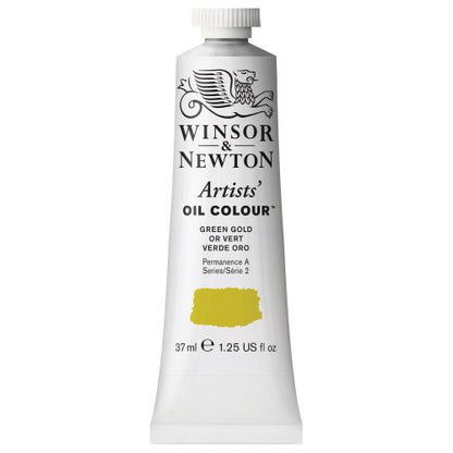 Winsor & Newton Artists' Oil Color, 37ml (1.25 oz) Tube, Green Gold - color: Green Gold, style: 1.25-oz Tube