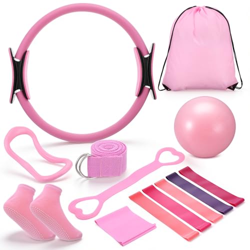 Pilates Kit for Home Workouts Pilates Equipment Set with Ring and Ball