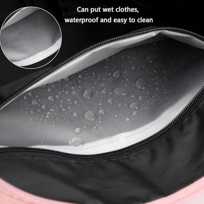 Forestfish Gym Bag For Women With Shoes Compartment & Wet Dry - color: Pink