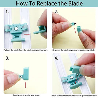Circle Cutter, Rotary Circle Cutter Tool, Cut Circle Diameter 4'' to 12.5'' | Adjustable Circle Cutters with 3 Blades, Compass Circle Cutter for Crafts, Circular Cutting Tool, Easy to Use, Smooth Cutting - color: Green