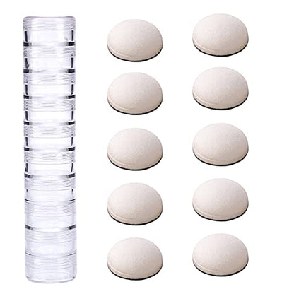CYFUN DESIGN 10PCS Mini Ink Blending Tools Foam Replacement Foams and 10pcs Protective Plastic Covers for DIY Scrapbooking Paper Crafting Handmade Crafts Scrapbooking Supplies Crafting Projects - color: 10PCS Foams+10 Covers