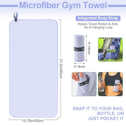 CADONO Microfiber Workout Towels,Gym Towels,Workout Sweat Sports Towel - color: Black