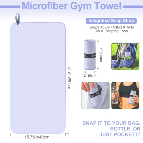 CADONO Microfiber Workout Towels,Gym Towels,Workout Sweat Sports Towel - color: Gray