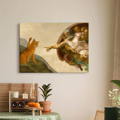 Jesus and Cat Diamond Art Kits for Adult diamond painting kits for adults | Jesus and the Orange Cat DIY Diamond Painting Kits 5D Diamond Dots Gem Art Crafts with Tools,Round Full Drill 12x16inch - color: DP04743