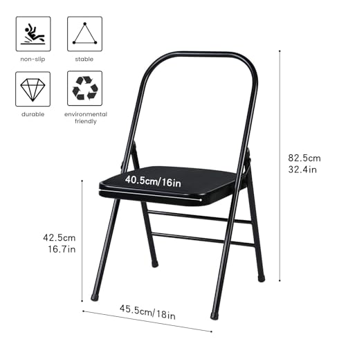 INNOLIFE Yoga Auxiliary Chair Headstand Bench Backless