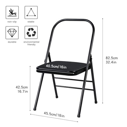 INNOLIFE Yoga Auxiliary Chair Headstand Bench Backless